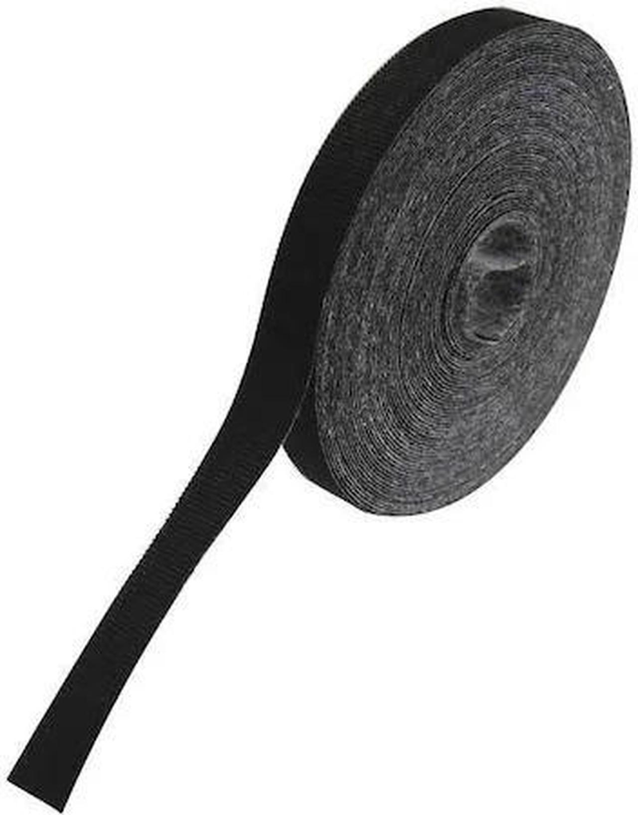Alt view image 3 of 6 - Rip-tie Hook-and-Loop Cable Tie Black  Polyester/Polyethylene  G-05-030-BK