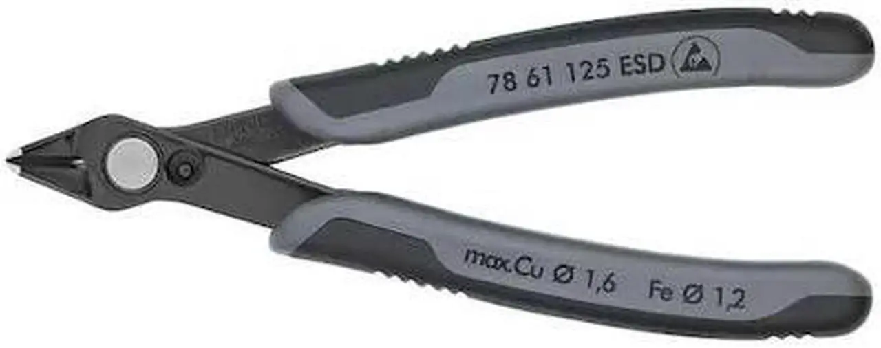 Alt view image 2 of 2 - KNIPEX 78 61 125 ESD ESD Precision Nippers,5 In