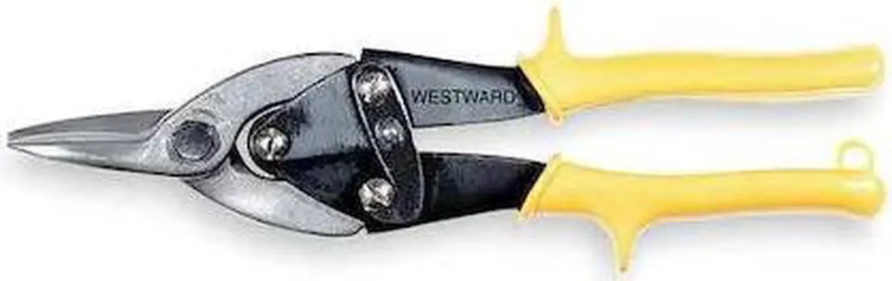 Alt view image 2 of 2 - WESTWARD 5MX59 Metal Cutting Snip, Straight, 9 3/4 in, Steel
