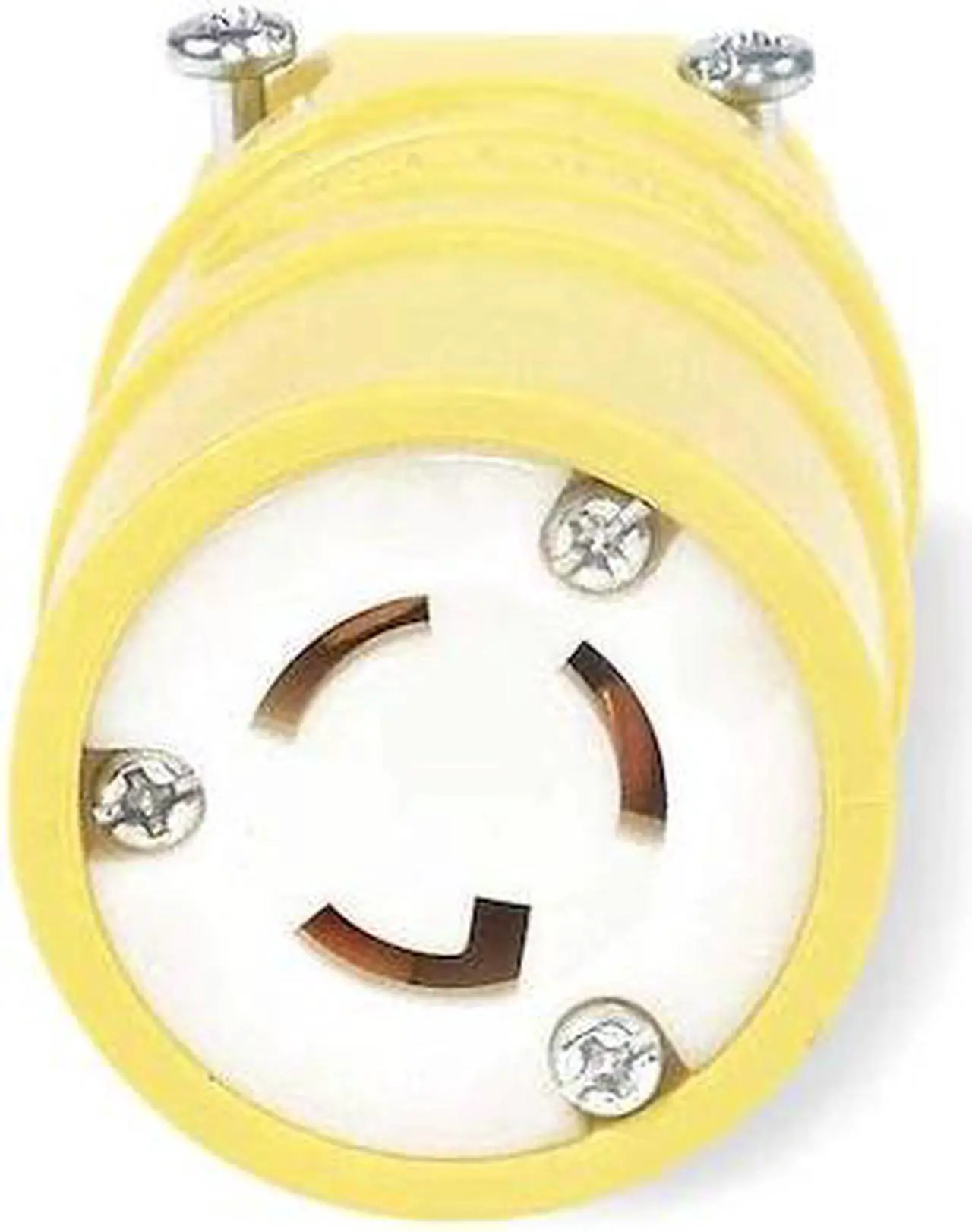 Alt view image 2 of 2 - HUBBELL WIRING DEVICE-KELLEMS HBL2547 Locking Connector, L5-15R, 15 A, 125V AC,
