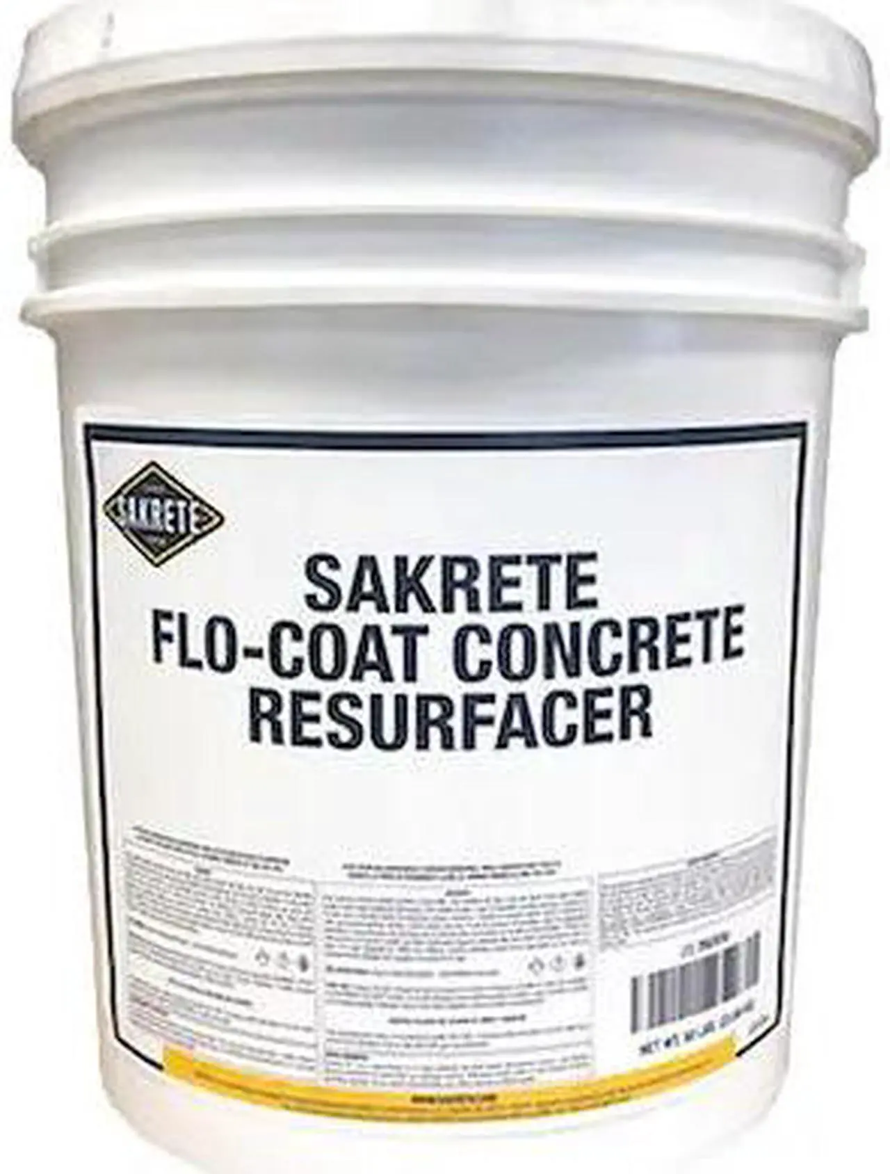 Alt view image 3 of 3 - SAKRETE 120034 Concrete Resurfacer, Pail, Gray, Flo-Coat Concrete Resurfacer