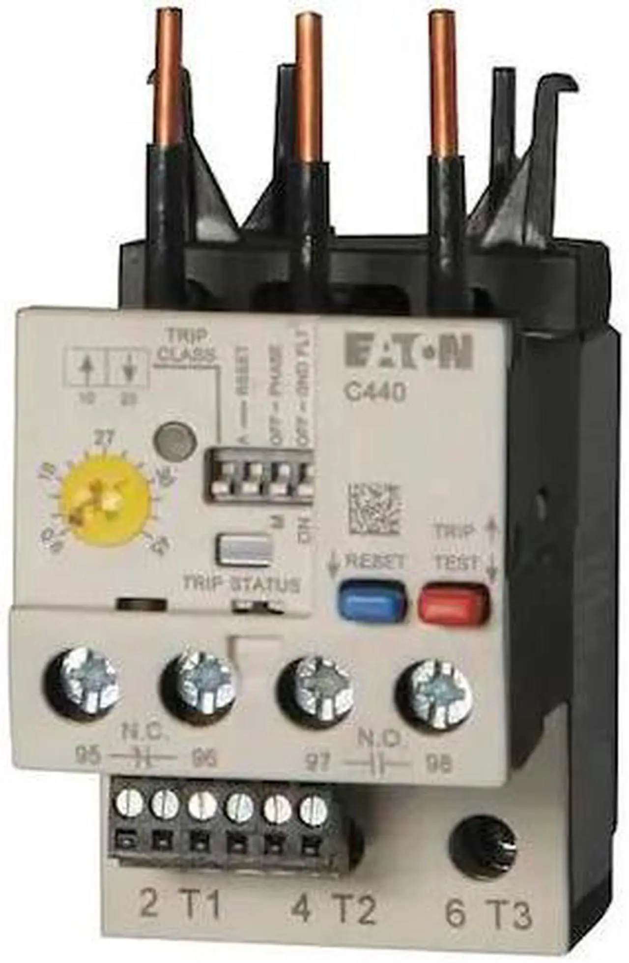 Alt view image 4 of 4 - EATON XTOE005BGS Overload Relay,1 to 5A,Class 10/20/30,3P