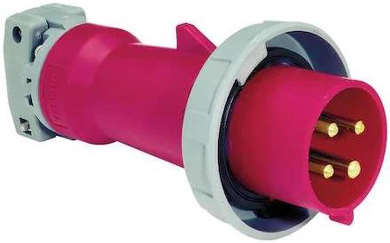 Alt view image 2 of 3 - HUBBELL WIRING DEVICE-KELLEMS HBL460P7W Watertight Pin & Sleeve Plug, 60 A,