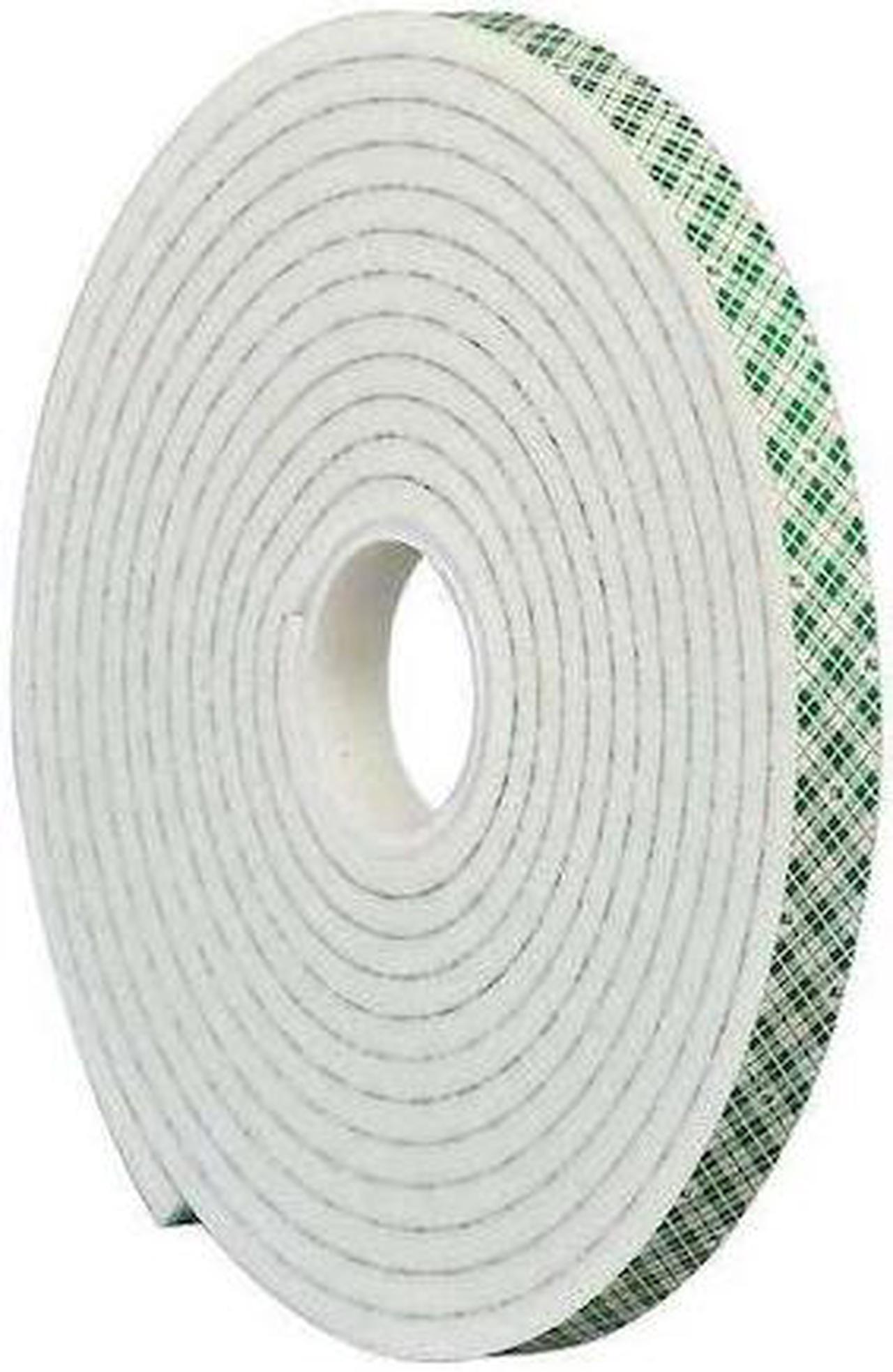 Main image of 3M 4004 Double-Sided Foam Tape, 1 in W, 5 yd L, 1/4 in, Polyurethane Foam,
