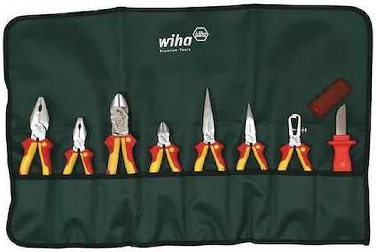 Main image of Wiha 32889 8 Piece Insulated Pliers/Cutters/Knife Pouch Set