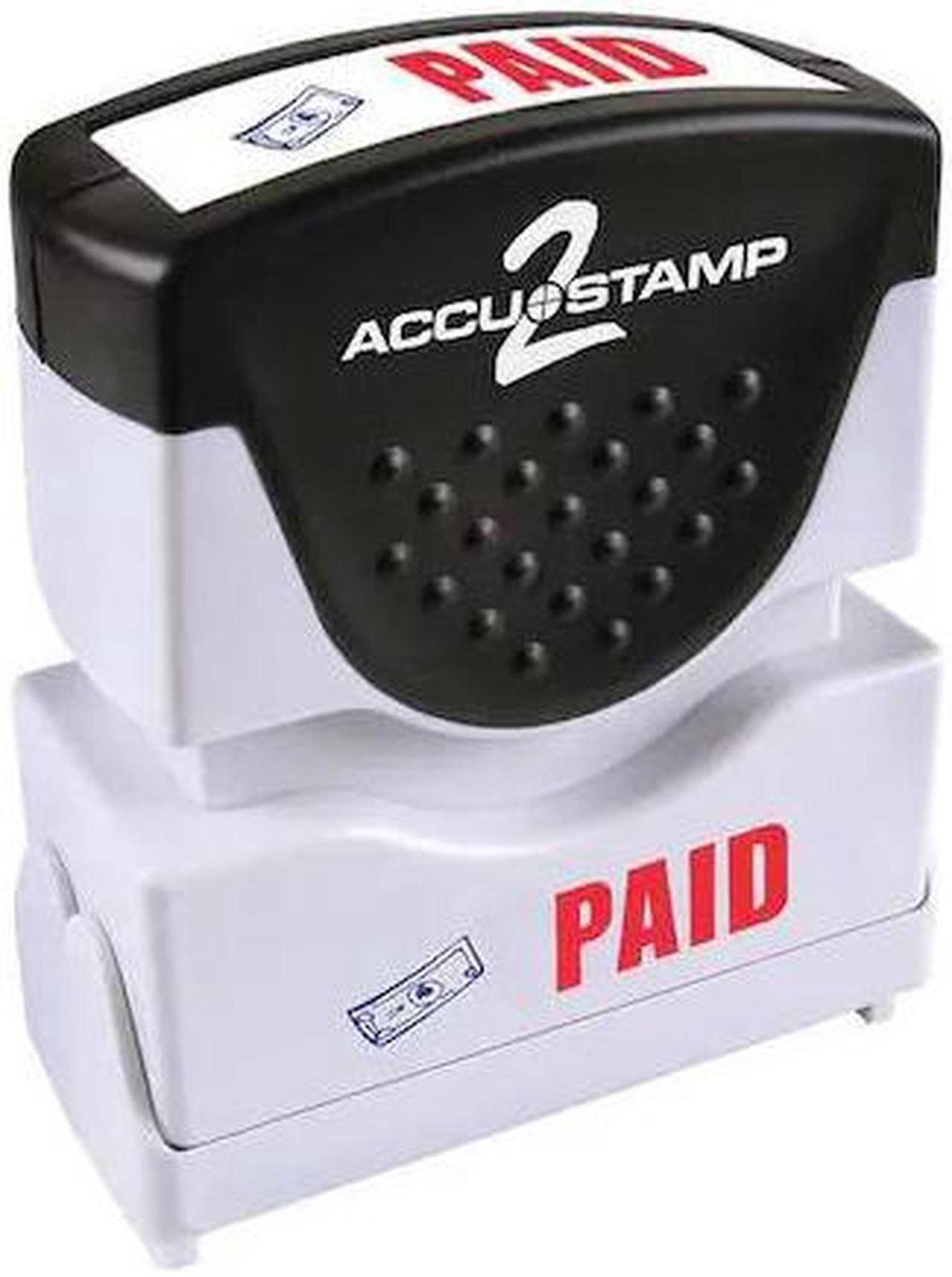 Alt view image 2 of 2 - COSCO 038913 ACCU-STAMP 2 Shutter PAID 2 Color