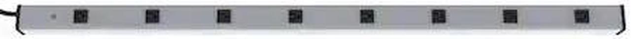 Main image of ZORO SELECT 3W210 Outlet Strip, 8 5-15R, 5-15P, 6 ft., Gray