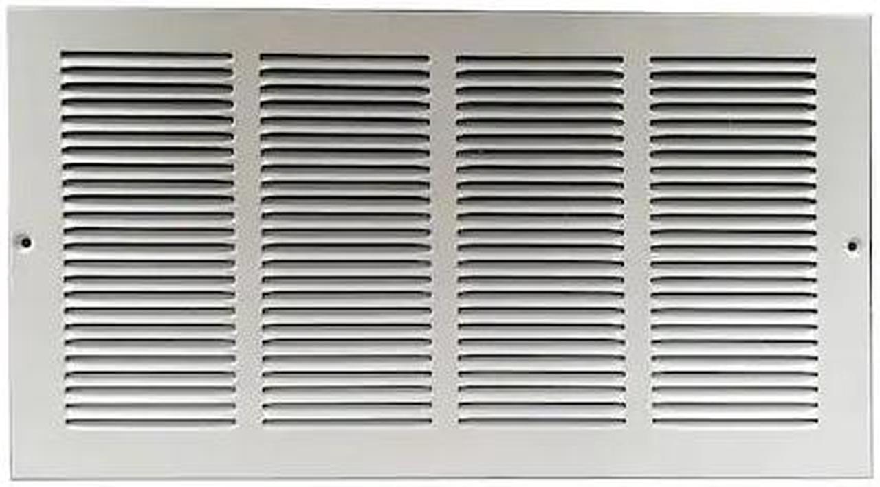 Main image of ZORO SELECT 4MJR7 Return Air Grille 9.75 X 25.75, White, Steel