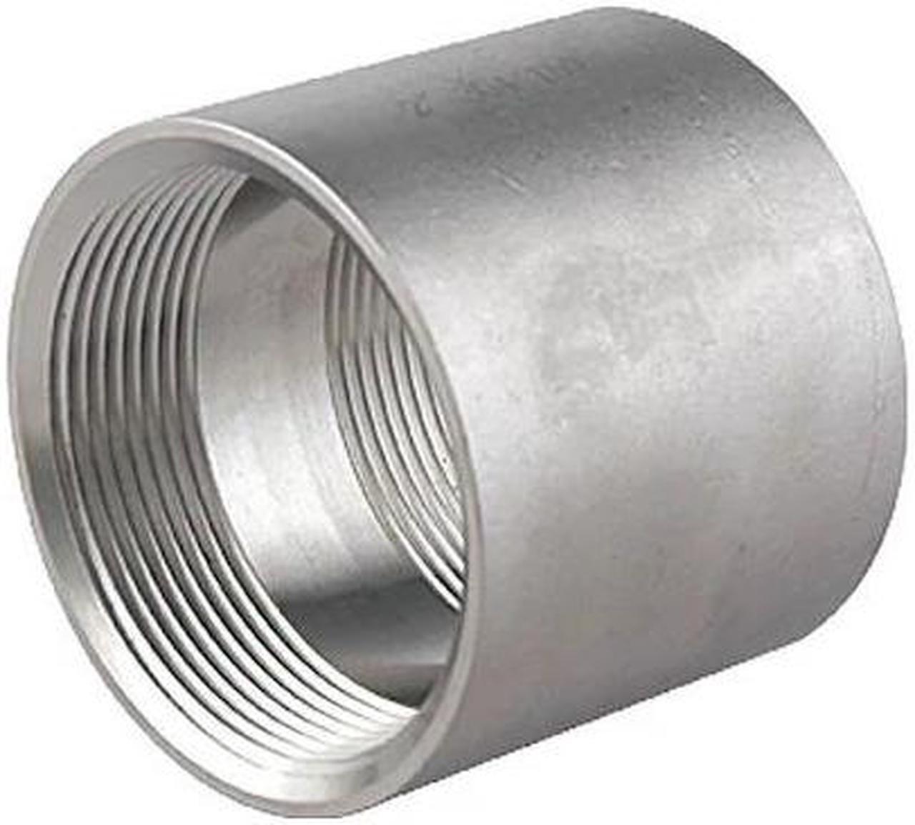 Main image of ZORO SELECT 40FC111N020 304 Stainless Steel Coupling, 2 in x 2 in Fitting Pipe