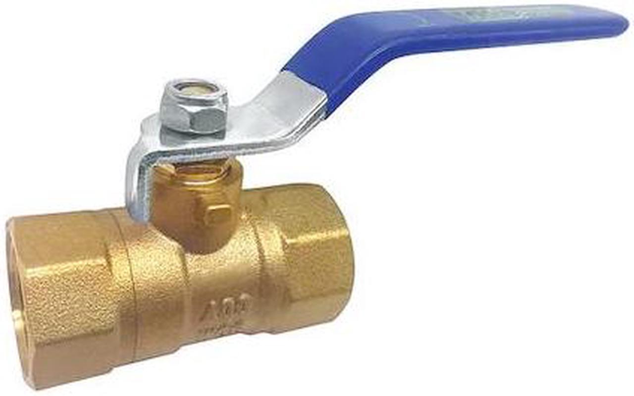 Main image of ZORO SELECT 32J028 3/8" FNPT Brass Ball Valve Inline