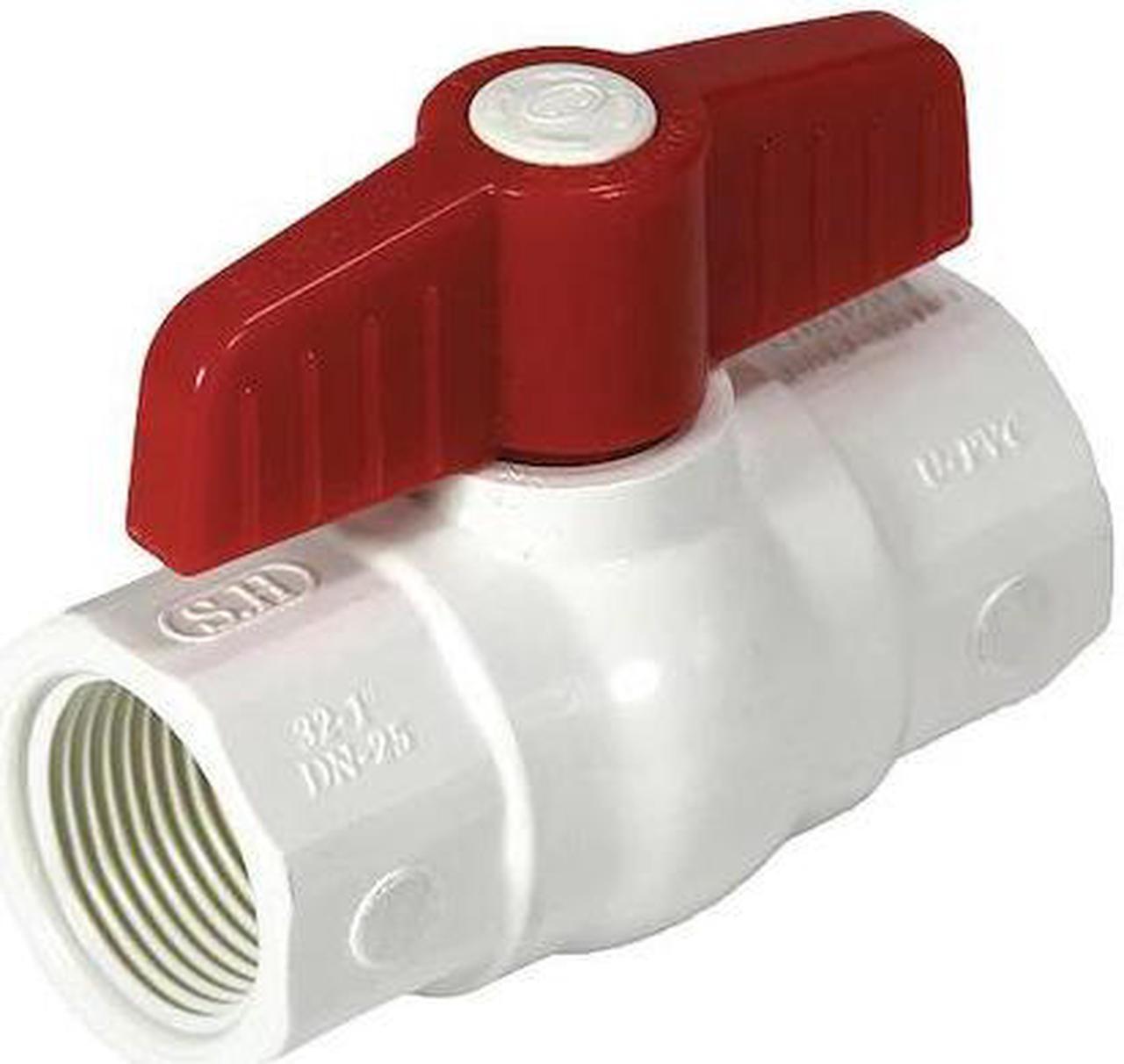 Main image of NDS E1420-05 Ball Valve,PVC Body,1/2" Pipe Sz