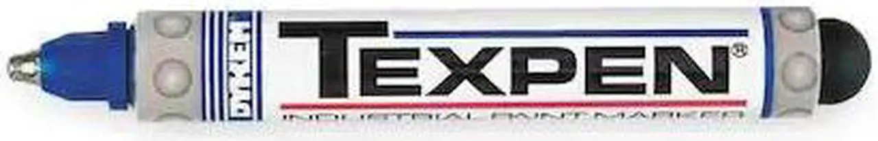 Alt view image 2 of 3 - dykem texpen 60130 blue medium marking pen  16013 price is per each