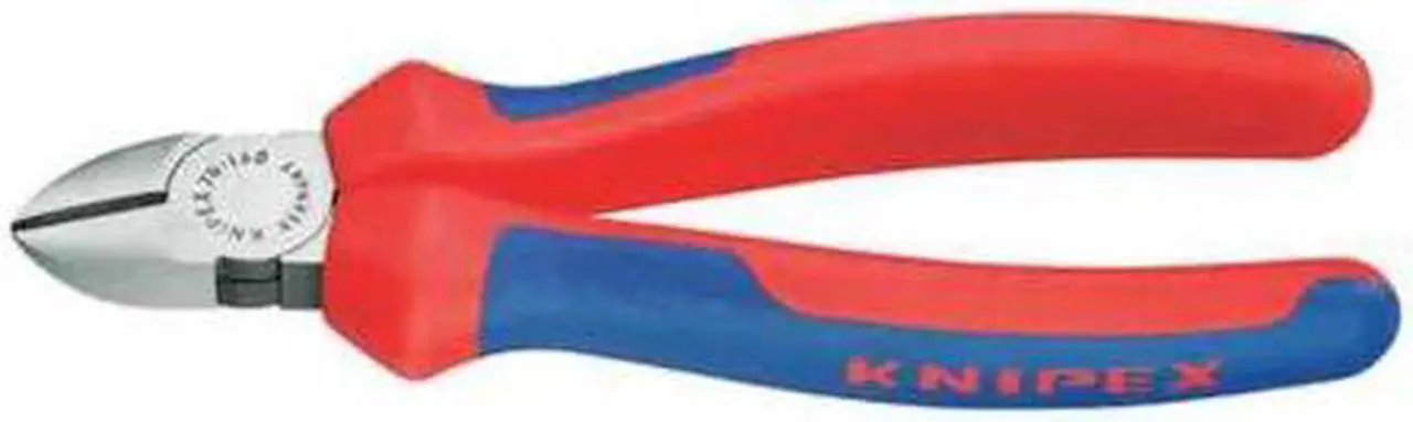 Alt view image 3 of 5 - KNIPEX 70 02 160 6 1/4 in 70 Diagonal Cutting Plier Standard Cut Narrow Nose