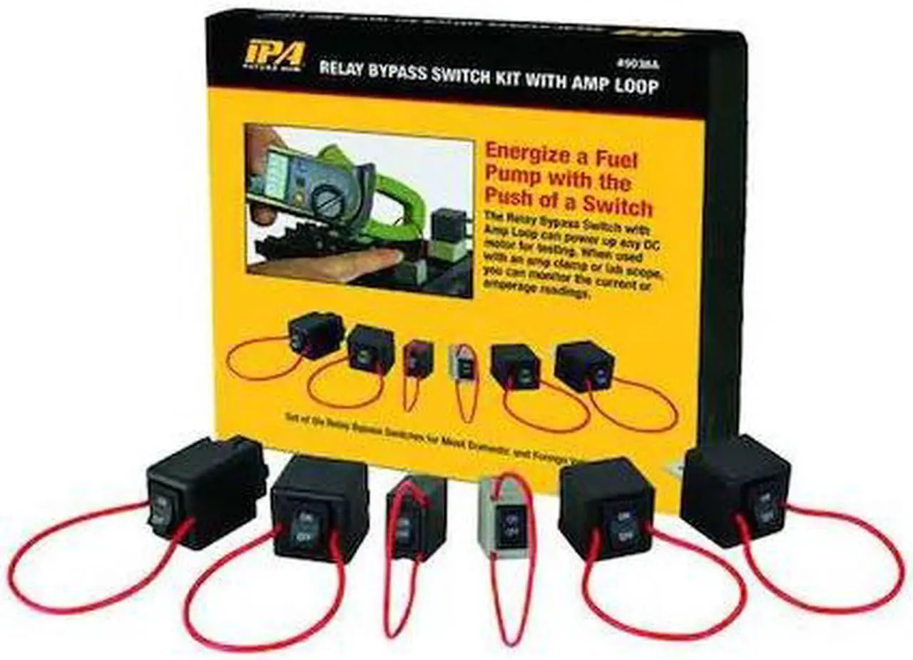 Main image of INNOVATIVE PRODUCTS OF AMERICA 9038A Relay Bypass Switch Kit,Handheld,6 pcs.