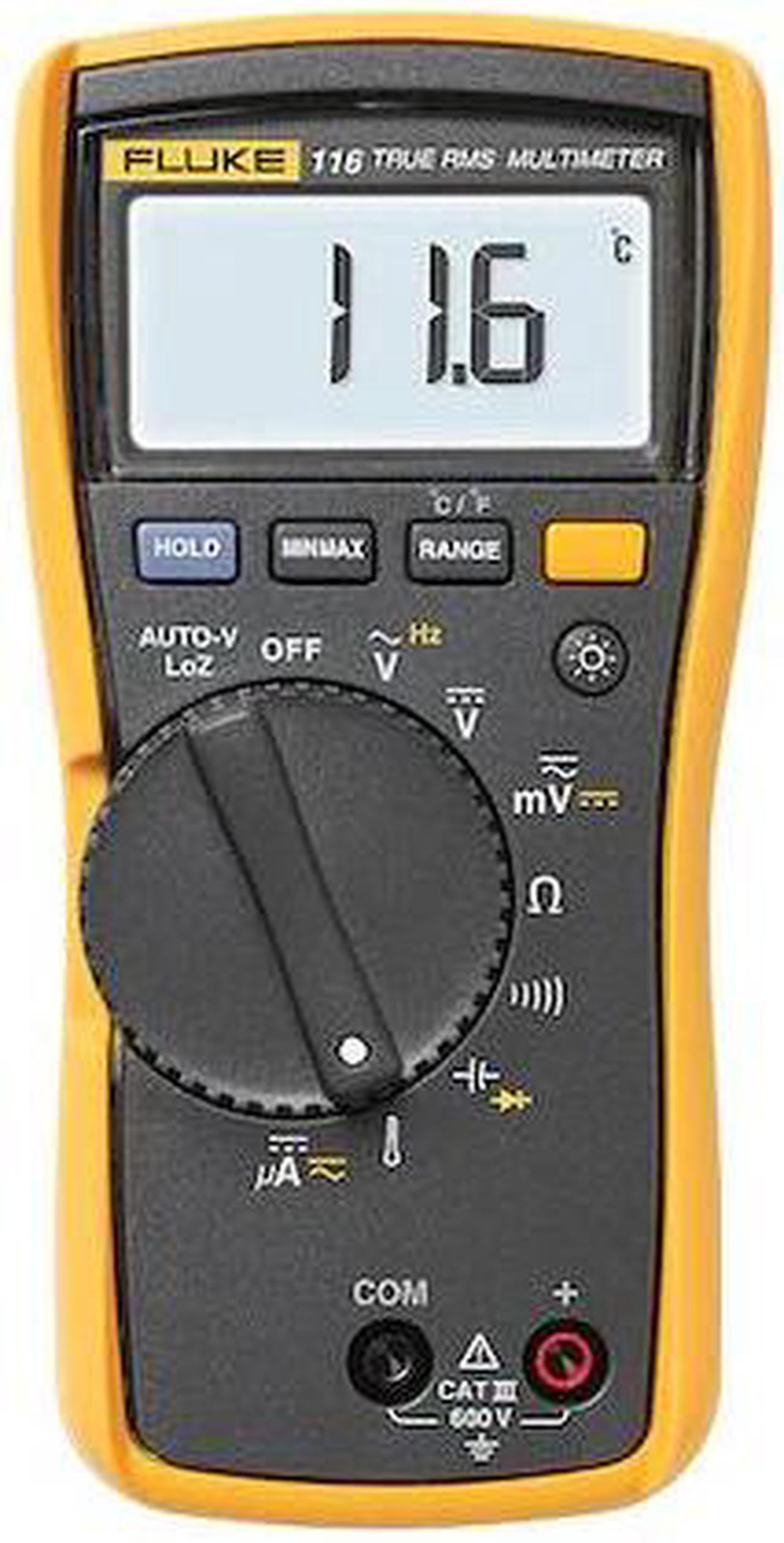 Alt view image 5 of 9 - FLUKE FLUKE-116 Digital Multimeter, 600 Max. AC Volts, 600 Max. DC Volts, 600