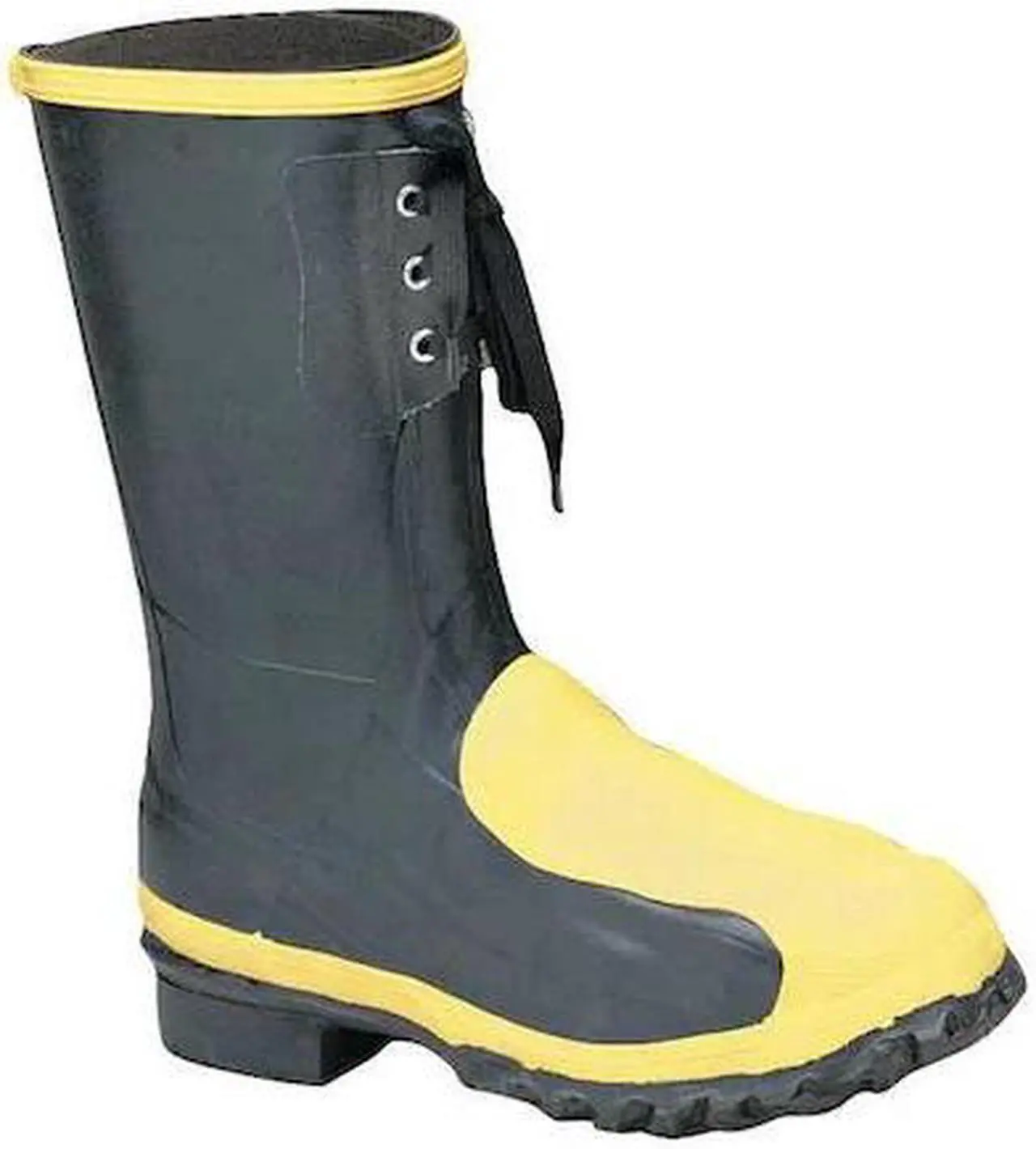 Main image of LACROSSE 228040 Men's Rubber Boot, 10 Steel Toe, 12" H, Black, 228040