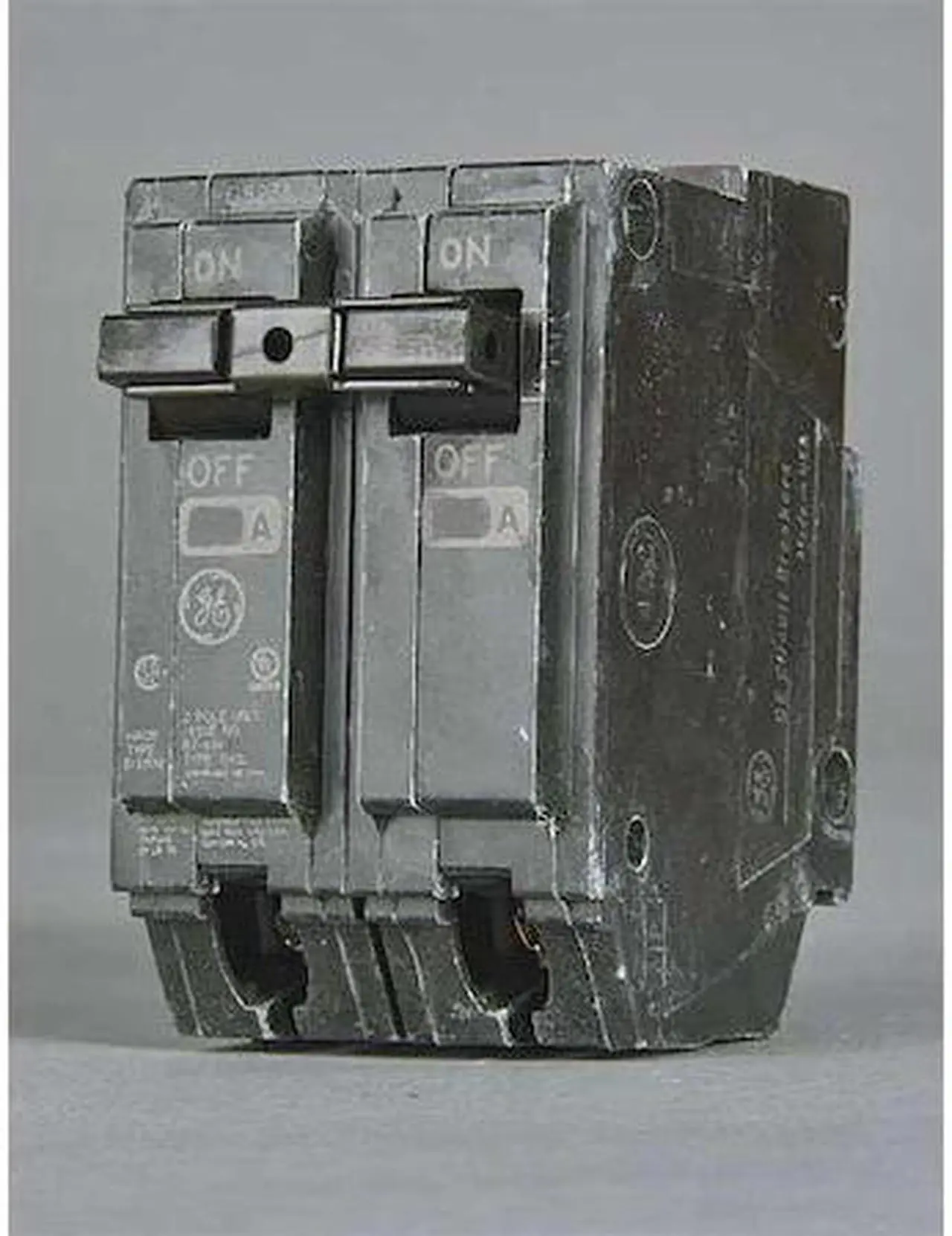 Alt view image 3 of 3 - Ge Circuit Breaker,100A,Plug In,120/240V,2P  THQL21100