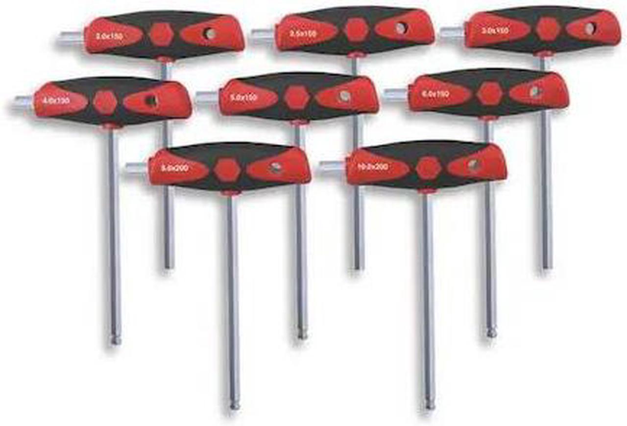 Alt view image 2 of 2 - WIHA 54095 8 Piece Metric T-Shape Hex Key Set, 54095