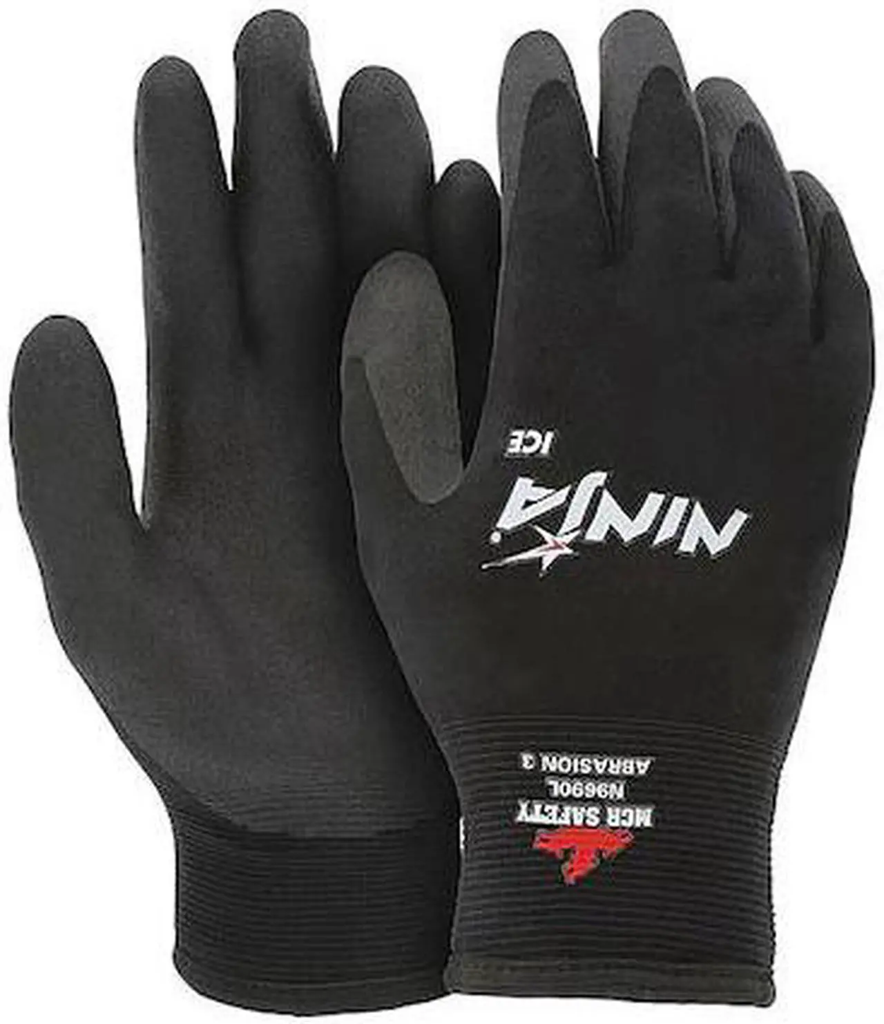 Alt view image 4 of 5 - MCR Safety N9690M Memphis Ninja Ice 15-Gauge Safety Gloves, Black (Medium)