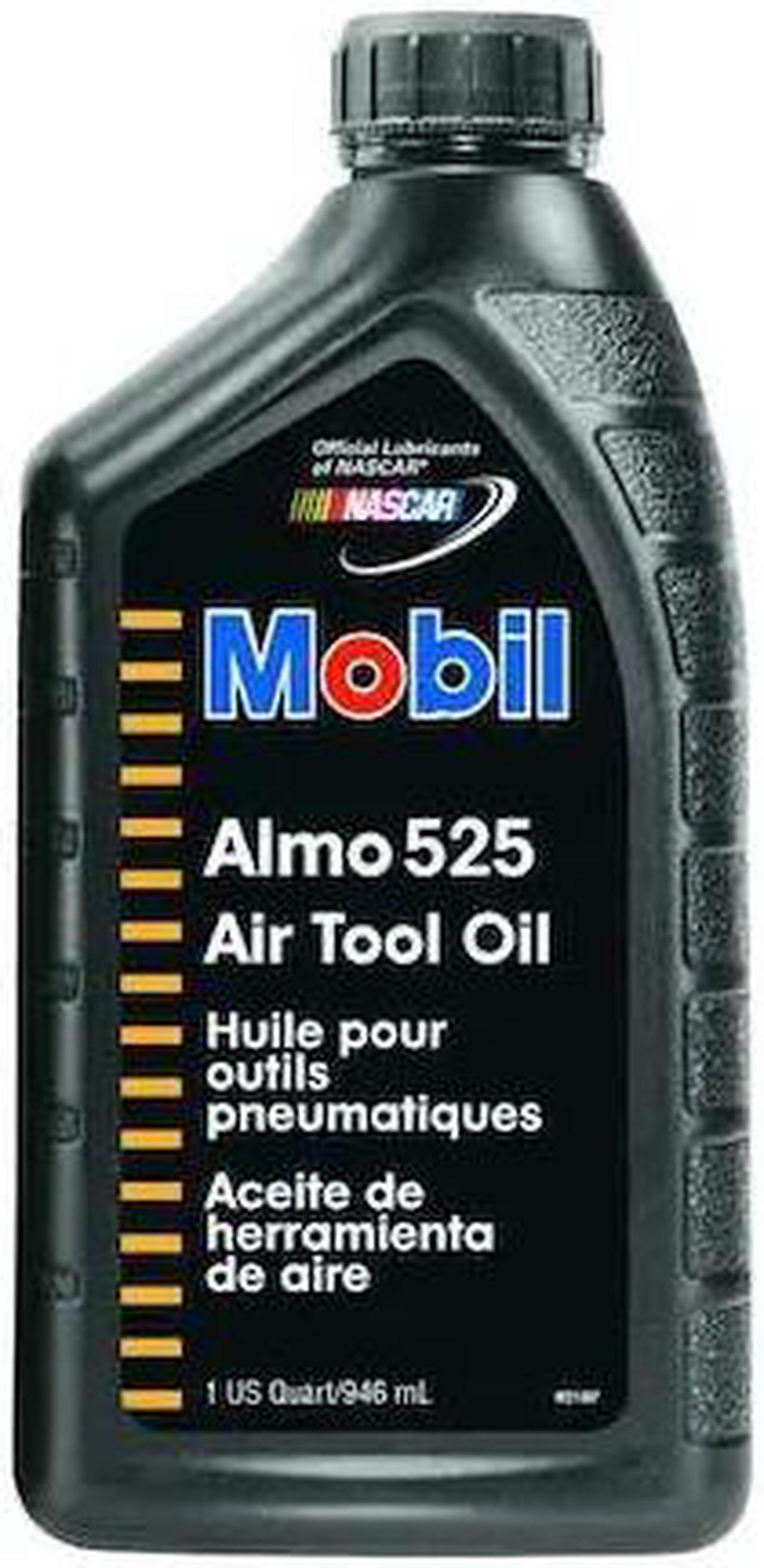 Main image of MOBIL 122977 Almo 525, Air Tool Oil, Mineral Base, 1 qt. Bottle