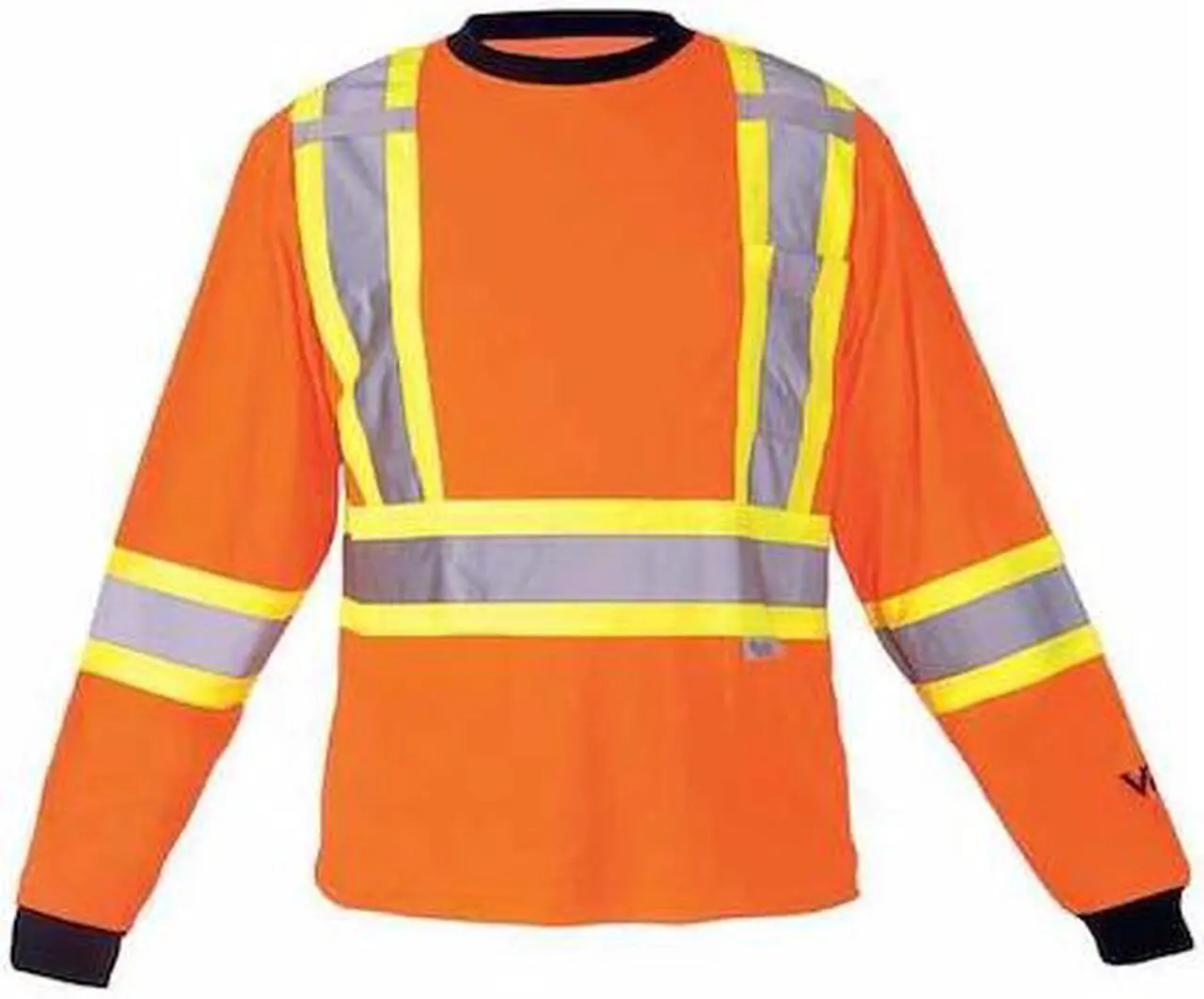 Alt view image 2 of 2 - VIKING 6015O-XXXXL Viking Safety Poly/Cotton LS T-Org