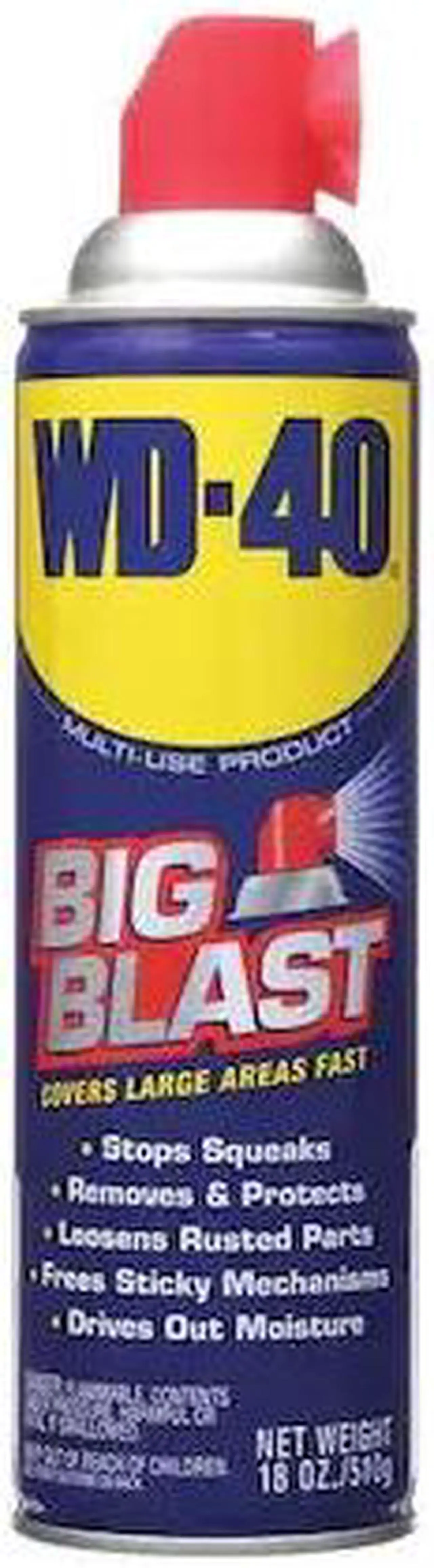 Alt view image 9 of 11 - WD-40 490095 Big Blast®, Lubricant, Aerosol Can, 18 Oz.