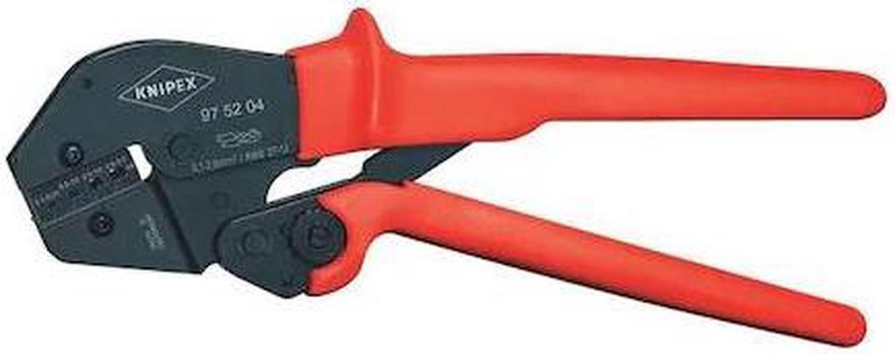 Alt view image 3 of 3 - Knipex 97-52-04 Crimping Pliers w/ Lever Transmission - non-insulated, open plug-type connectors AWG 27-13