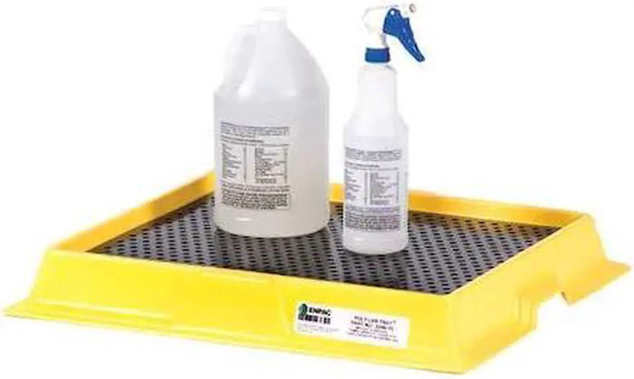 Main image of ENPAC 5248-YE Spill Tray,  2.5 gal.,Black/Yellow