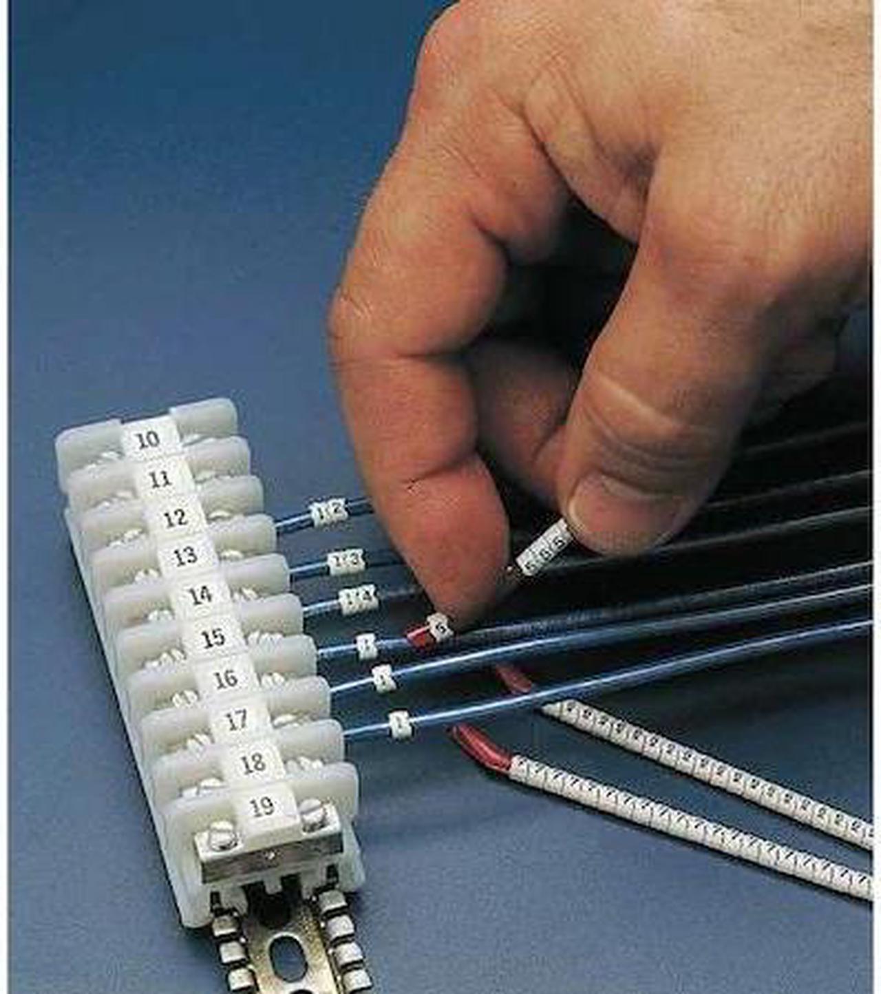 Alt view image 3 of 3 - BRADY SCN10-A-M Wire Marker Wand,Preprinted,Sleeve,PK13