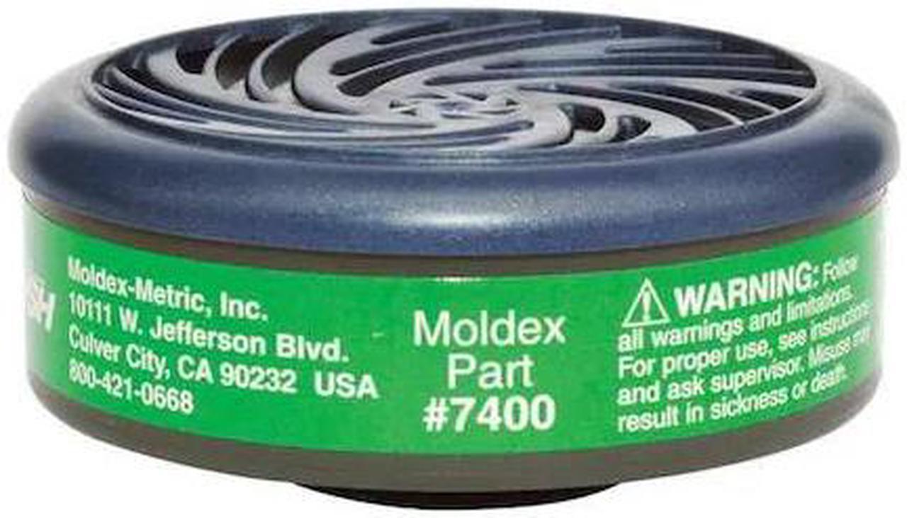 Alt view image 4 of 4 - MOLDEX 7400 Cartridge, 7000, Green, Bayonet, Moldex 7000/7800/9000 Series