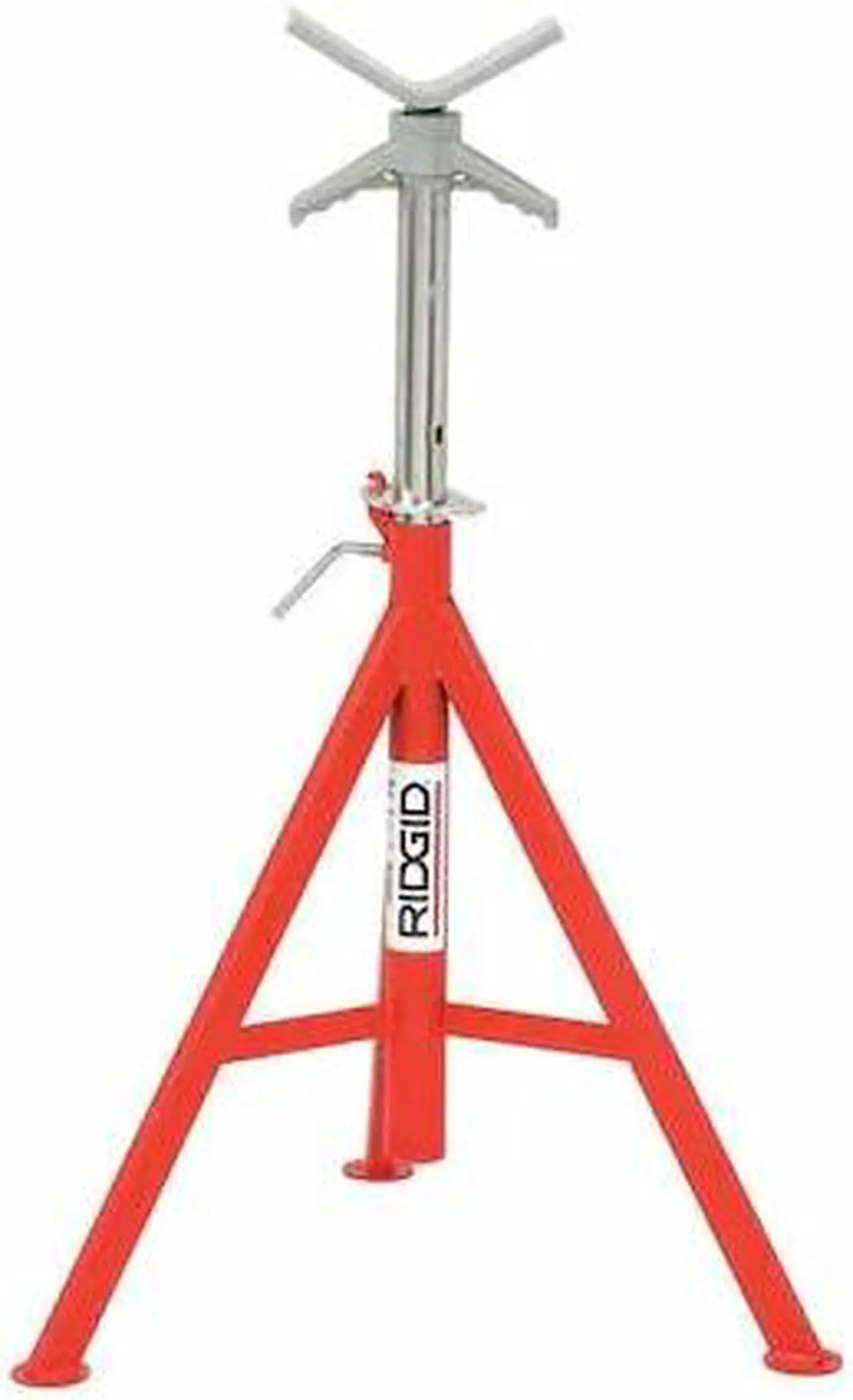 Alt view image 10 of 16 - Ridgid 56662 52 in. V-Head High Pipe Stand