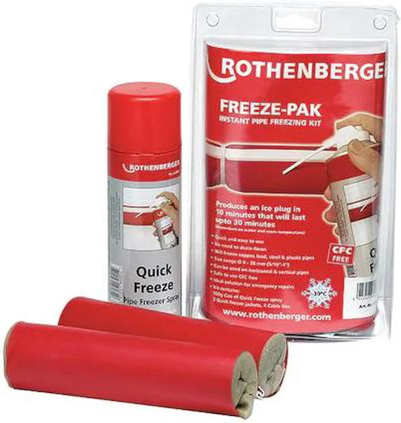 Main image of ROTHENBERGER 1500003034 Pipe Freezing Spray Kit,304mL Capacity