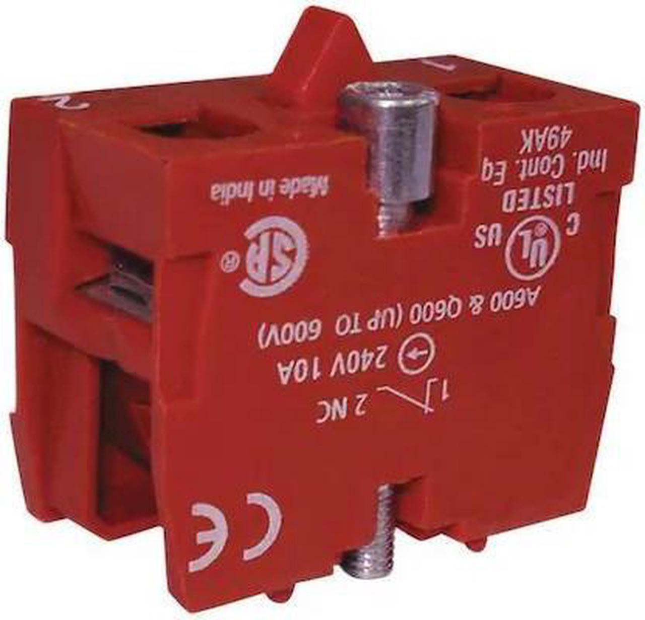 Main image of DAYTON 35V483 Contact Block,1NC,22 MM