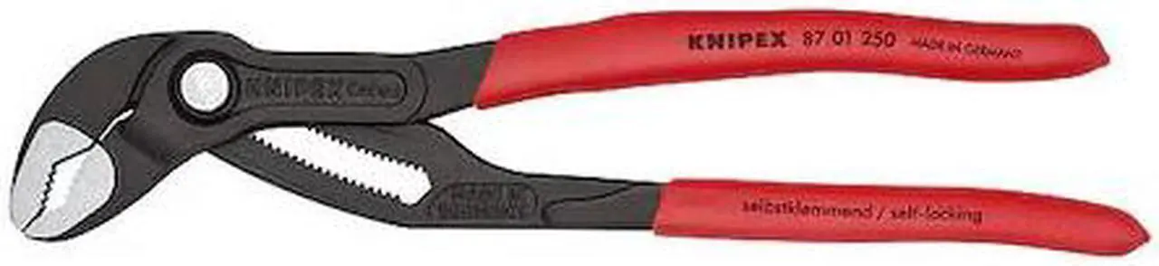 Alt view image 5 of 5 - KNIPEX 87 01 250 10" Knipex Cobra Water Pump Pliers, Plastic Grip
