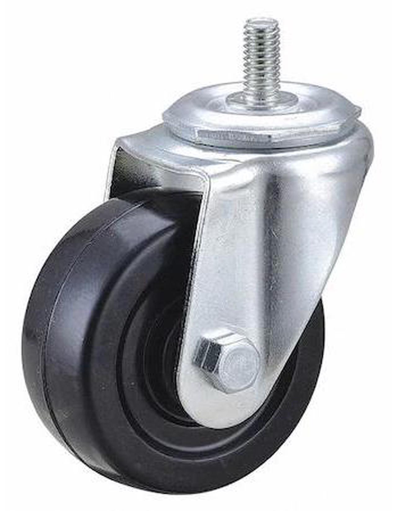 Main image of ZORO SELECT 1G010 Swivel Stem Caster,Rubber,3 in.,175 lb.