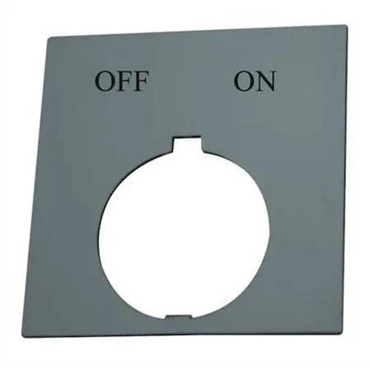 Main image of EATON HT8SP42 Legend Plate,Square,Off On,Black