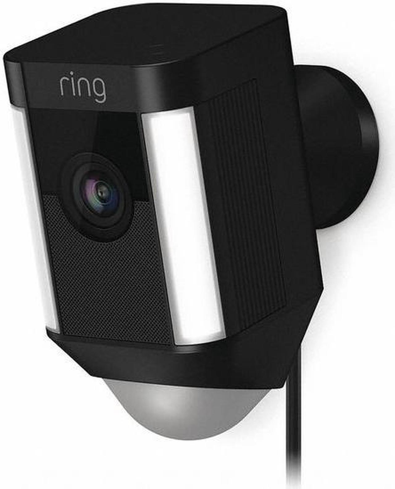 Alt view image 7 of 20 - Ring Spotlight Cam Wired, HD Two Way Talk Security Camera Black