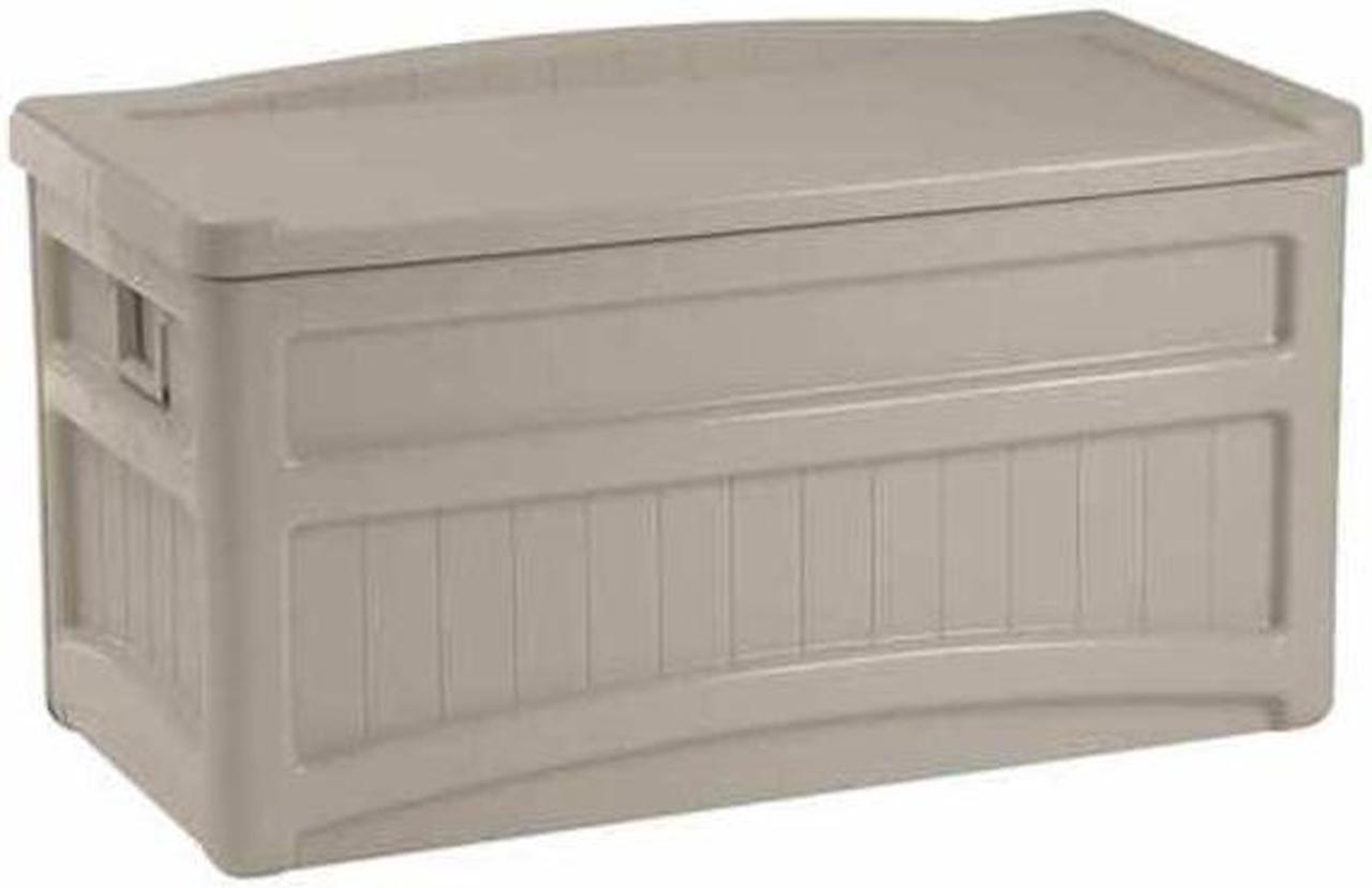 Alt view image 8 of 20 - Suncast Corporation DB7500 73 Gallon Taupe Deck Box
