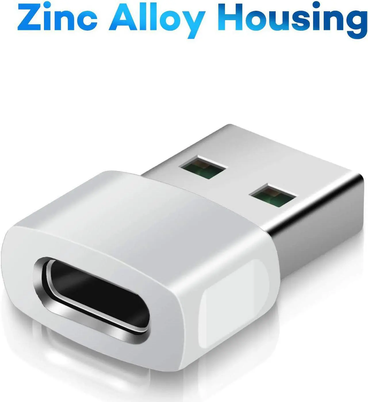 Alt view image 2 of 6 - iPhone 16 15 Pro Max Car Charger Adapter 3Pack USB to USB C Converter Type-C Female to A Male for New iPhone 14 Plus Apple Watch 10 iWatch 8 Airpods 4 iPad Mini 7 Air  Galaxy S24 A54