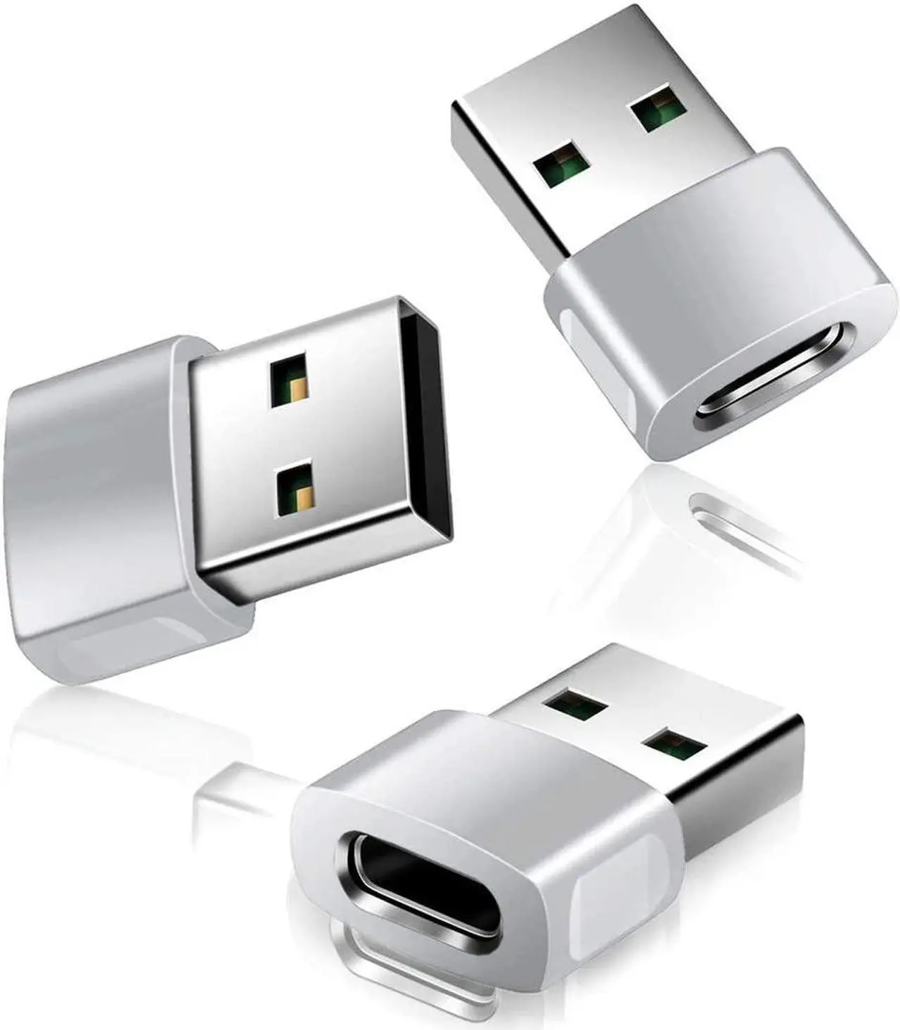 Main image of iPhone 16 15 Pro Max Car Charger Adapter 3Pack USB to USB C Converter Type-C Female to A Male for New iPhone 14 Plus Apple Watch 10 iWatch 8 Airpods 4 iPad Mini 7 Air  Galaxy S24 A54