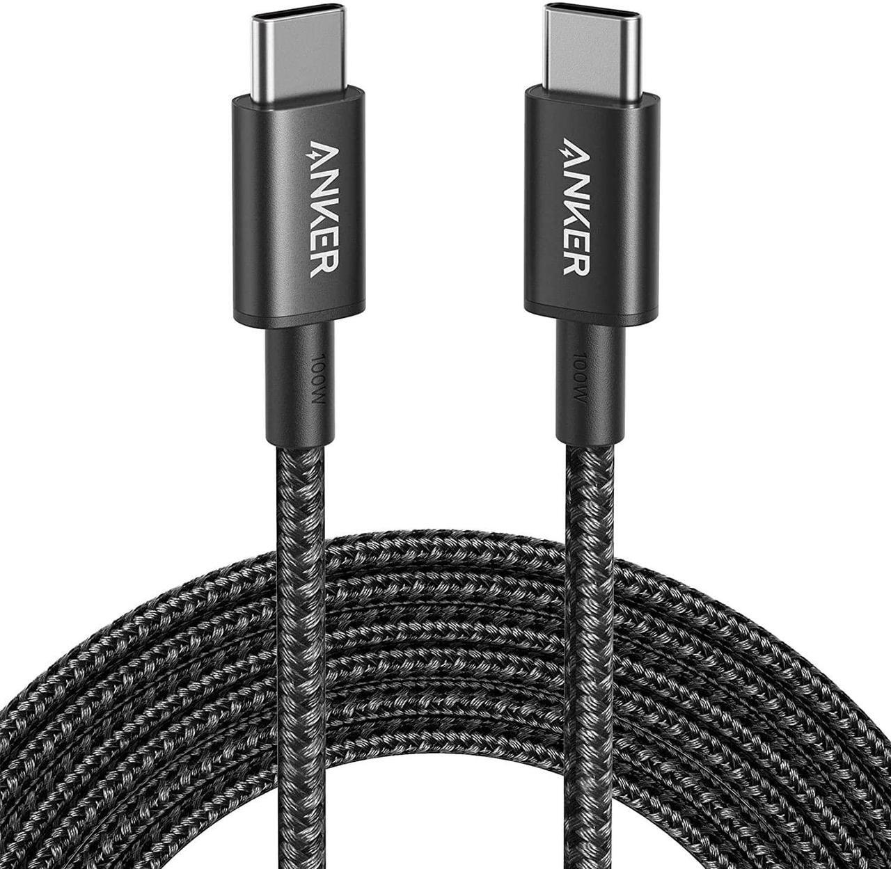 Main image of USB C to USB C Cable Type C Charging Cord Fast Charge(10FT 100W) for iPhone 16/16 pro MacBook and More(USB 2.0 Black)