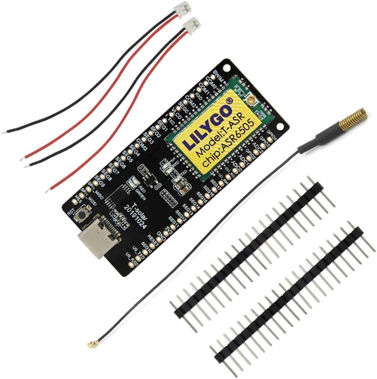 Alt view image 4 of 7 - Solar Development Board ASR6505 Integrated SX1262Lora Module Solar Power Supply Interface (915MHz)
