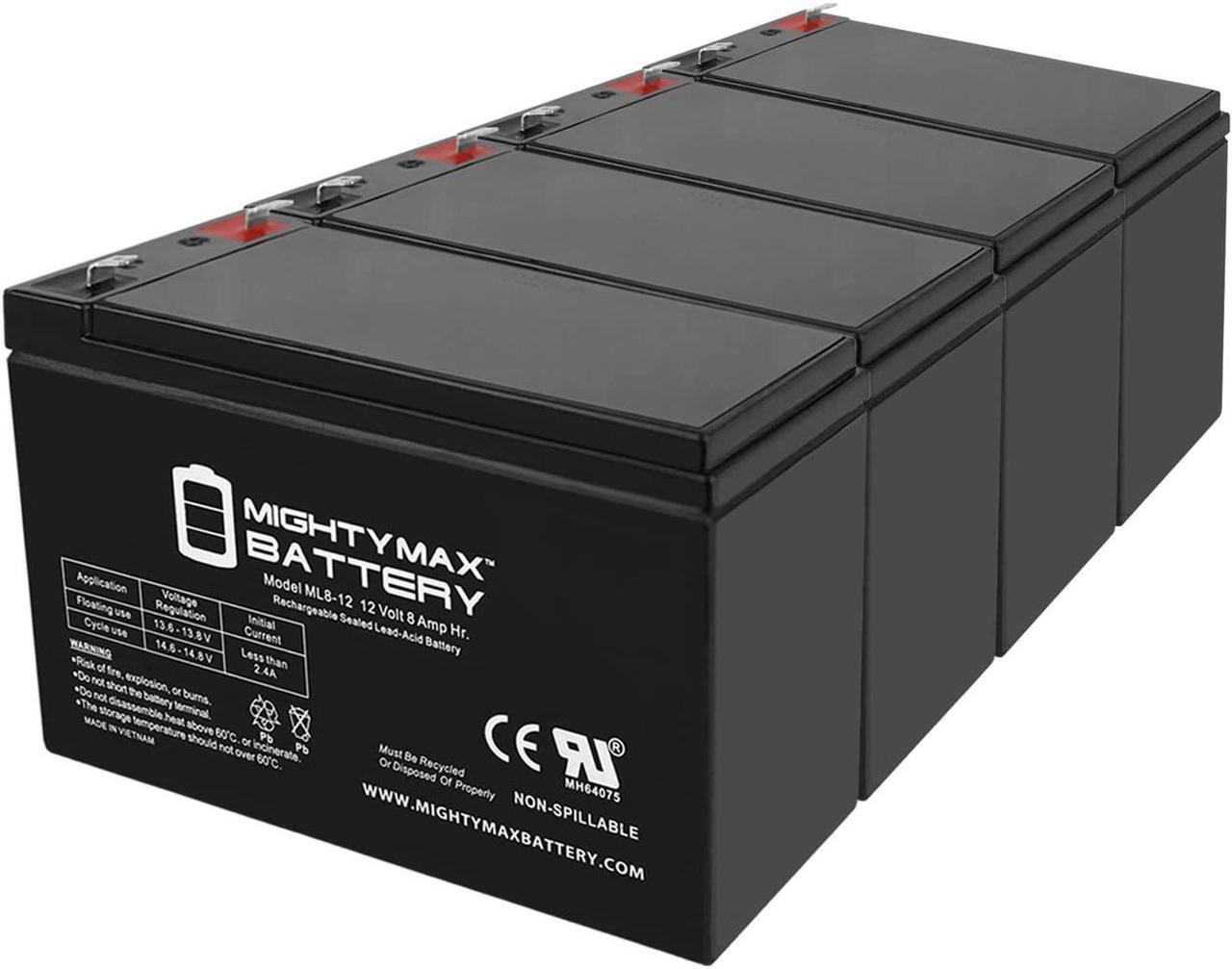 Main image of 12V 8Ah SLA Battery for Dynalock 5500 Series Power Supply - 4 Pack