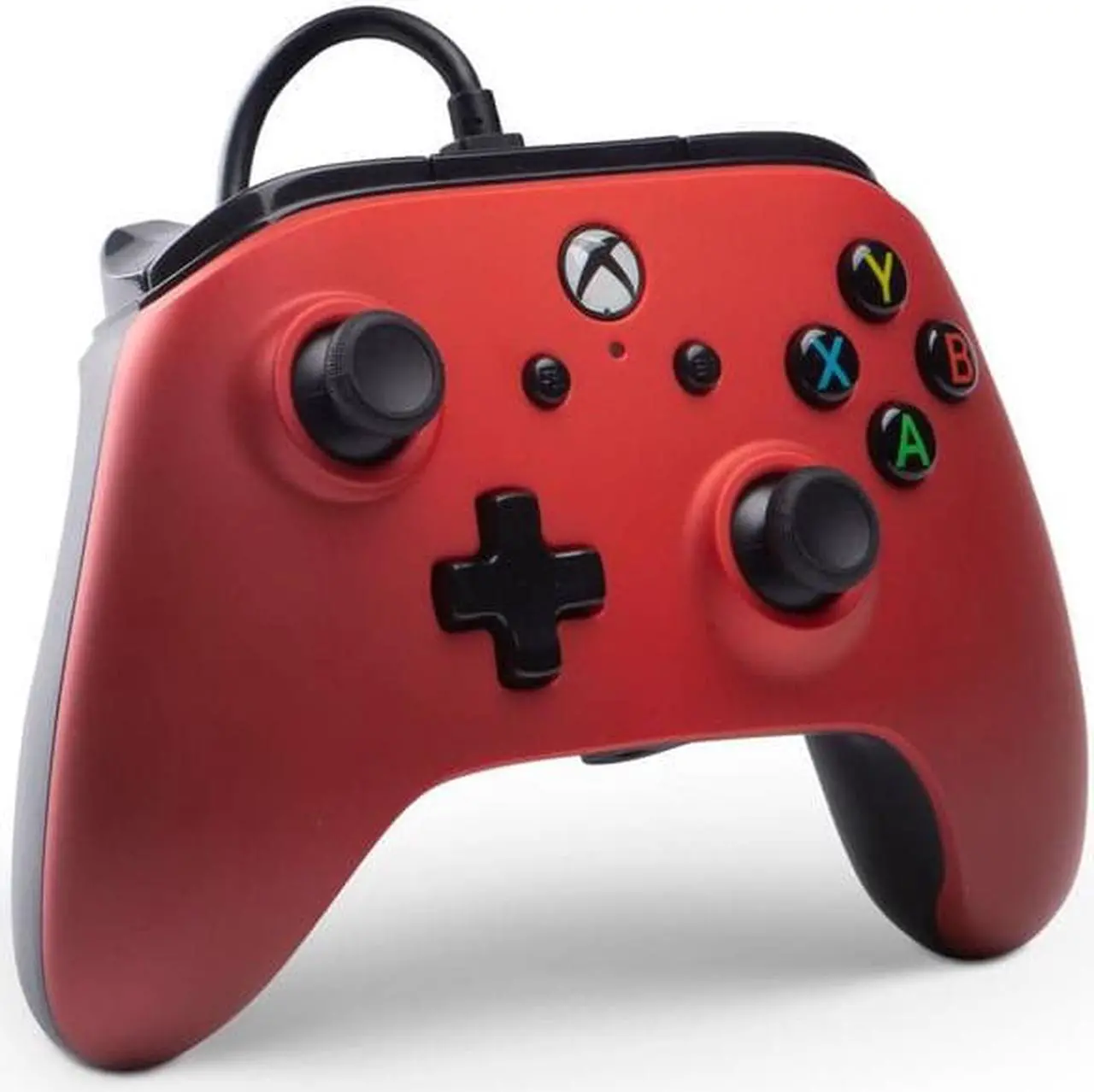 Alt view image 2 of 4 - Powera Enhanced Wired Controller for Xbox One- Crimson Fade