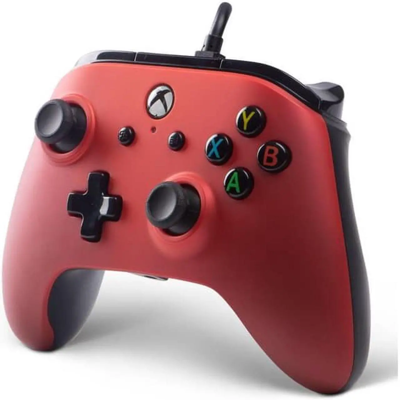 Alt view image 3 of 4 - Powera Enhanced Wired Controller for Xbox One- Crimson Fade