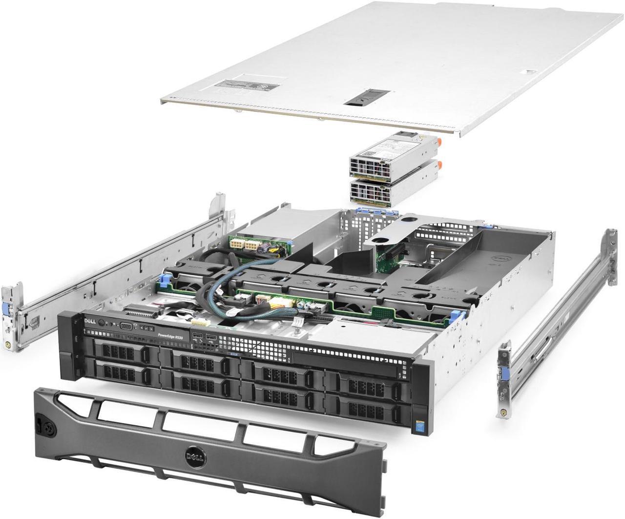 Main image of Dell PowerEdge R530 Server 2x E5-2667v3 3.20Ghz 16-Core 32GB 6x 10TB 12G H730P