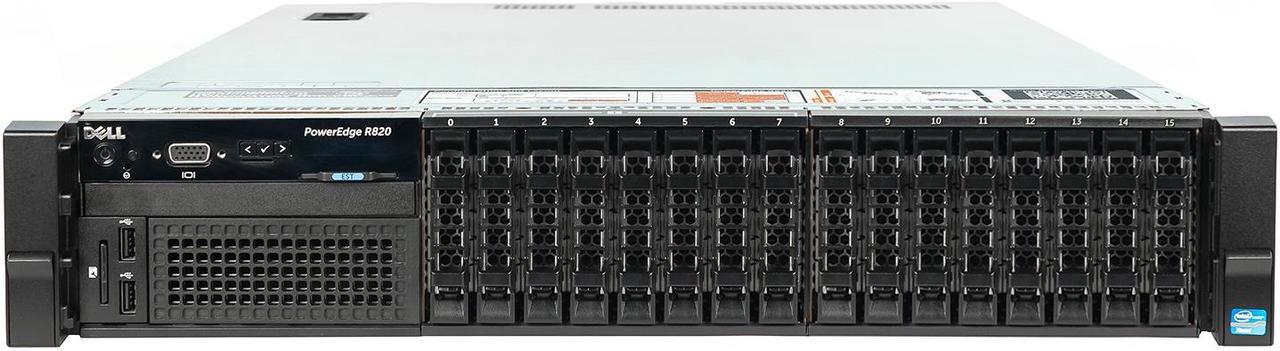 Alt view image 3 of 5 - Dell PowerEdge R820 Server 4x E5-4650v2 2.40Ghz 40-Core 128GB 8x 900GB H710