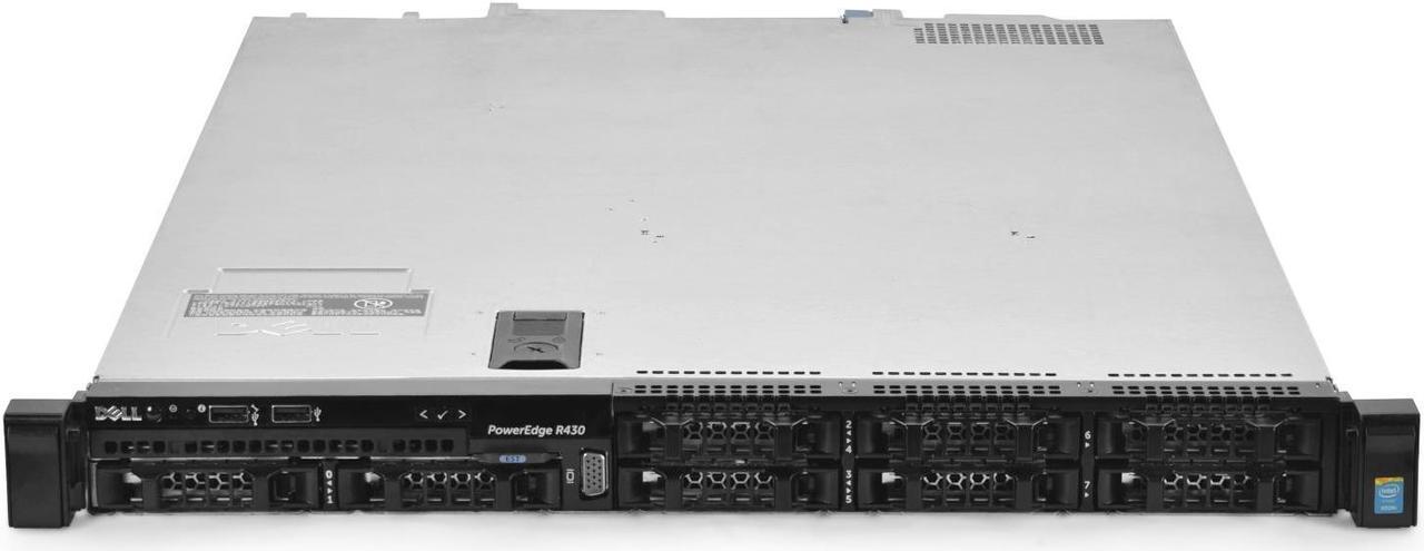 Alt view image 3 of 5 - Dell PowerEdge R430 Server 2x E5-2630v3 2.40Ghz 16-Core 64GB 8x 512GB SSD H730