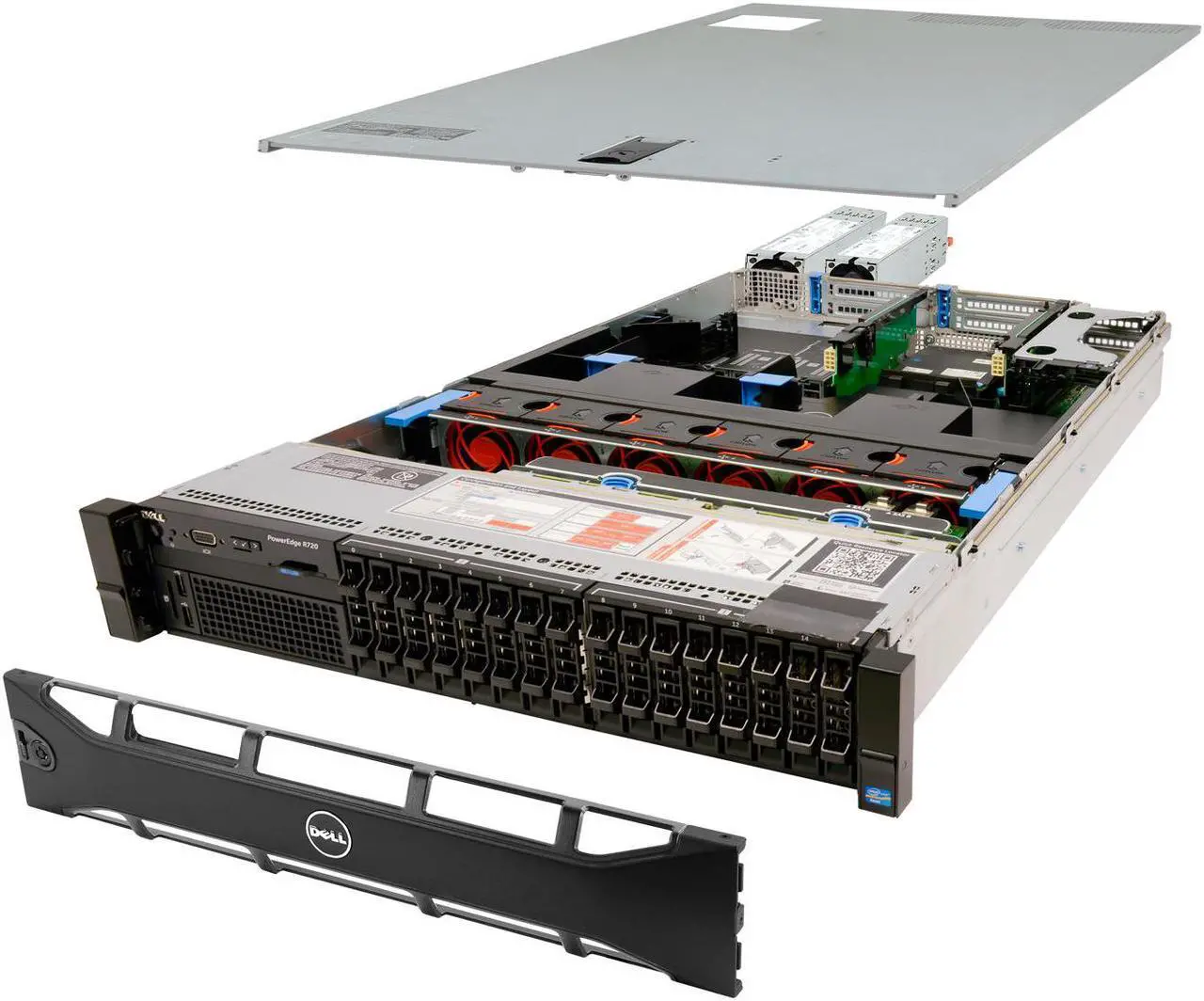 Main image of DELL PowerEdge R720 Server 2x 2.00Ghz E5-2650 8C 48GB 16x 1TB SAS Economy