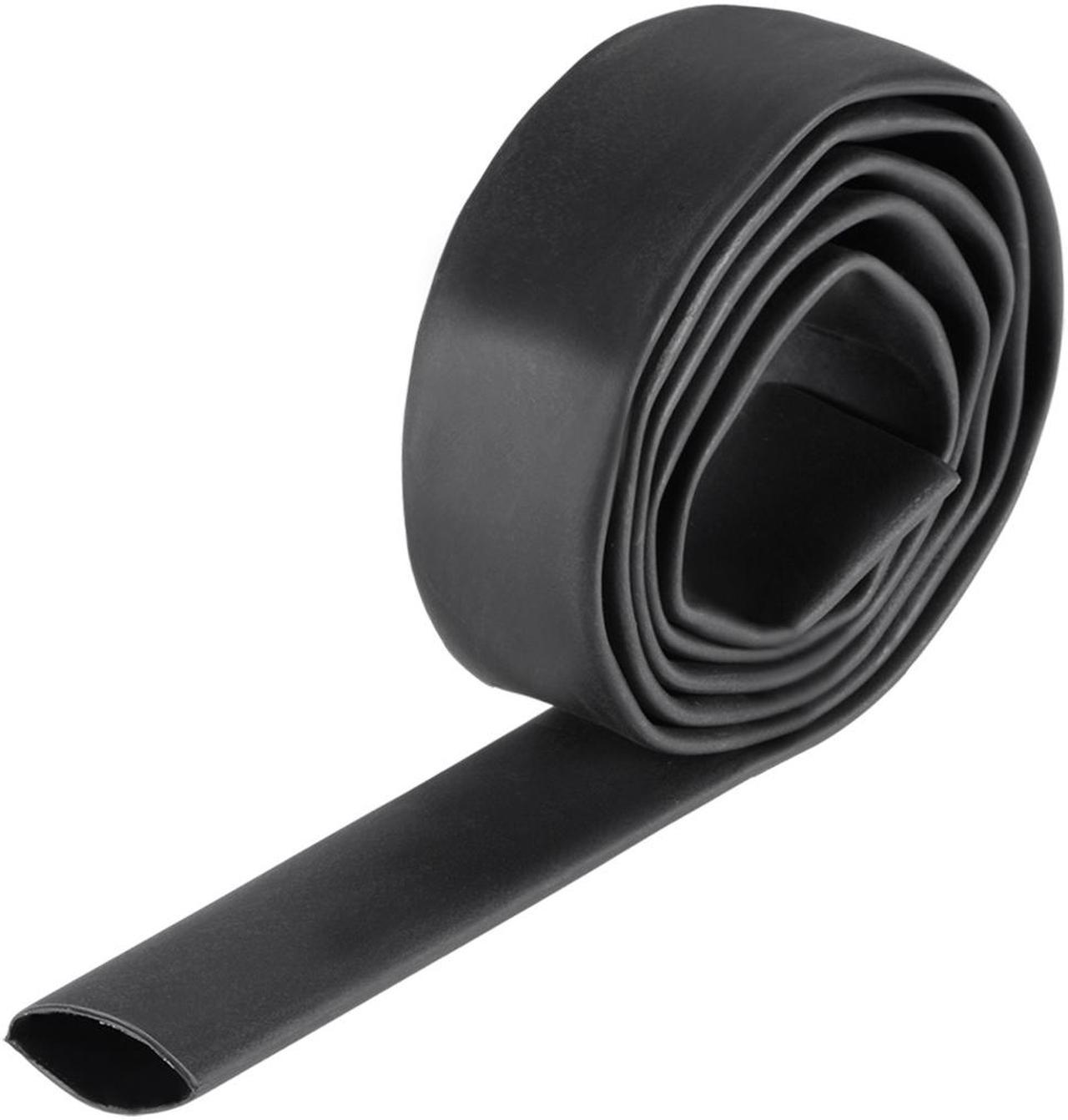 Heat Shink Tubing, 5/8"(15.4mm) Dia 26mm Flat Width 3:1 Ratio Shrinkable Tube Cable Sleeve 1m - Black